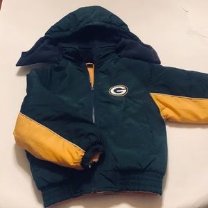 Kids Green Bay Packers NFL reversible jacket